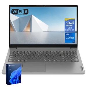Lenovo V15 Gen 4 15.6" FHD Laptop, i7-13620H, UHD Graphics, 16GB DDR4, 512GB SSD, Wi-Fi 6, Windows 11 Pro, Grey - 1 of 4