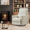 TackView Swivel Recliner Chair, Deep Seat PU Leather Sofa Chair, Rocking Accent Chair for Nursery, Living Room, Bedroom & Home Movie Theater - 3 of 4