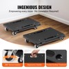 VEVOR Furniture Dolly, 500 lbs Capacity Each Count, Furniture Mover with Wheels, Portable Moving Rollers 4 Wheels Heavy Duty, 2 Pack, Black - 4 of 4