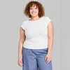 Women's Cap Sleeve Ruched Side Seam T-Shirt - Wild Fable™ - 2 of 3