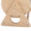 FURNIinspire Wooden Cat Scratching Post, 360-Degree Rotating Cat Scratcher Toy with Bells for Indoor Cats and Kittens, 10.9"*7.6"*9.5" - 4 of 4