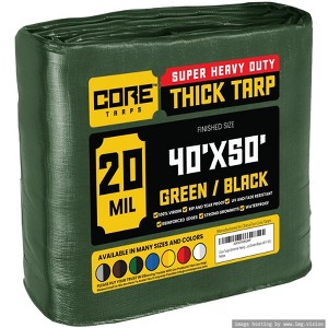 Core Tarps Heavy Duty 20 Mil Tarp Cover, UV Resistant, Rip Proof for Roof, Camping, Patio, Pool, Boat - 1 of 4