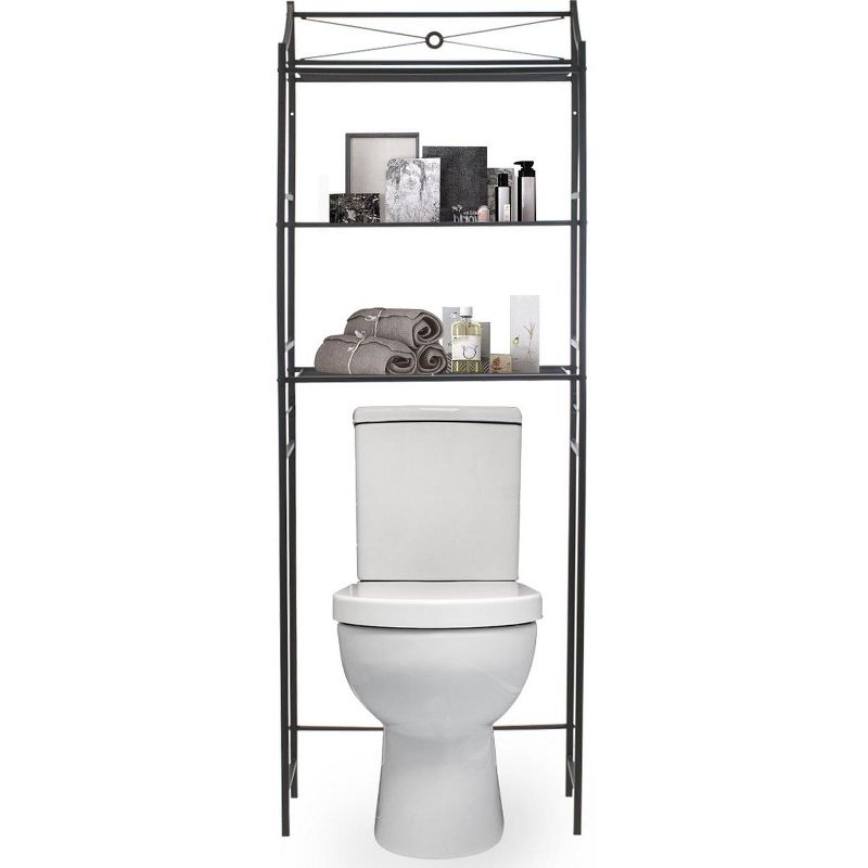 Sorbus Over the Toilet Shelves Space Saver Black, 6 of 10