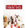 Lomsoe North Pole Metal Tin Sign Street Metal Tin Sign Christmas Plaque Sign Vintage Wall Decoration Wall Art Sign 4x16 Inch Christmas Gift - 3 of 4