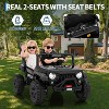 2 Seater Ride on Car for Kids, 24V Ride on Toy, Fast 4.97MPH Truck, 4WD Kids Electric Vehicles with Remote Control, Spring Suspension - 2 of 4
