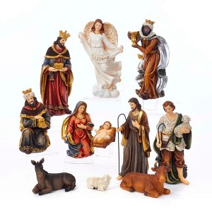 Kurt Adler 8.5" Nativity Table 11 Piece Set - 1 of 4