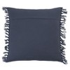 Saro Lifestyle Stitched Line  Decorative Pillow Cover, Blue, 20" - 2 of 3