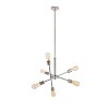 Elegant Lighting Axel 6 Lights Polished Nickel Pendant - 3 of 4
