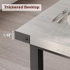 71" Industrial Dining Table for 6-8 People, Large Rectangle Kitchen Table with Metal Legs, Wooden Dinette Furniture for Dining Room, Living Room - 3 of 4