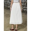 INSPIRE CHIC Women's Summer Boho High Lined Waisted Flowy Eyelet A-Line Midi Skirts - 3 of 4