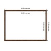 Amanti Art Carlisle Blonde Narrow Framed Dry Erase Magnetic Board - 3 of 4