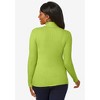 Jessica London Women's Plus Size Ribbed Cotton Turtleneck Sweater - 3 of 4