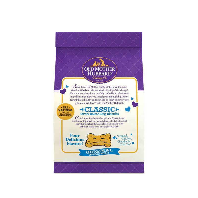 Old Mother Hubbard by Wellness Classic Crunchy Extra Original Assortment Biscuits Mini Oven Baked with Chicken, Apple, Cheese and Carrot Dog Treats, 4 of 12