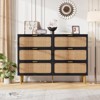 Dresser for Bedroom with 6 Drawers, 31.5" Farmhouse Chest of Drawers Closet with Metal Handle, Wooden Dresser Organizer, for Bedroom, Living Room - 3 of 4
