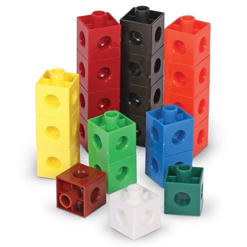 Learning Resources Mathlink Cubes - Set of 100 Cubes, Ages 5+ Kindergarten,  STEM