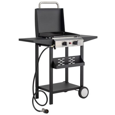 Winado 2 Burner 20000 BTU Portable Propane Griddle Freestanding Gas Grill