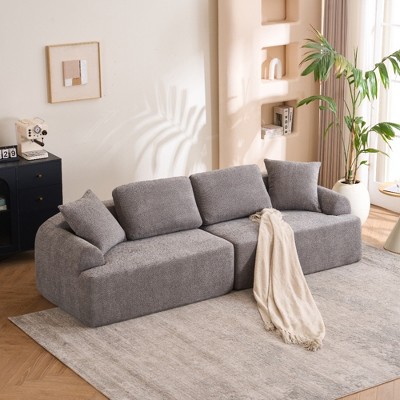 Whisen 4-Seater Compression Sofa with 4 Pillows