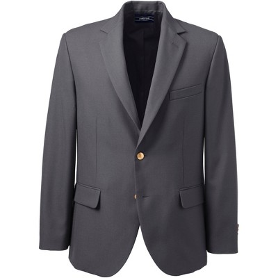 Lands' End School Uniform Men's Hopsack Blazer - 34 - Slate Frost