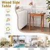 Karl Home| Poplar Wood  Outdoor Wood Side Table - 2 of 4