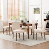 YOUNIKE Modern Upholstered Dining Chairs Set of 2 Armless Leather Dining Room Chairs Kitchen Chair Big Size/Small Size - 2 of 4