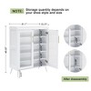 Shoe Cabinet with Glass Doors, 5-Tier Entryway Shoe Organizer Storage Rack - 2 of 4