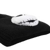 Nightmare Before Christmas 3D Plush Jack Skellington Character Head Black Tall Cuff Beanie - image 3 of 4