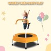 VisioGear Trampoline, Toddler Trampoline for Kids 1 Year Plus with Handle, Baby Gifts for Boys and Girls, Indoor and Outdoor, Orange, 27.5*27.5*30 - 2 of 4