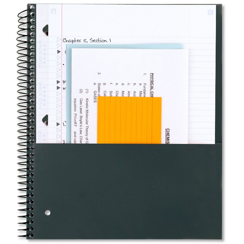 Five Star 220 Sheets College Ruled Notebook Feature Rich White, 6 of 9