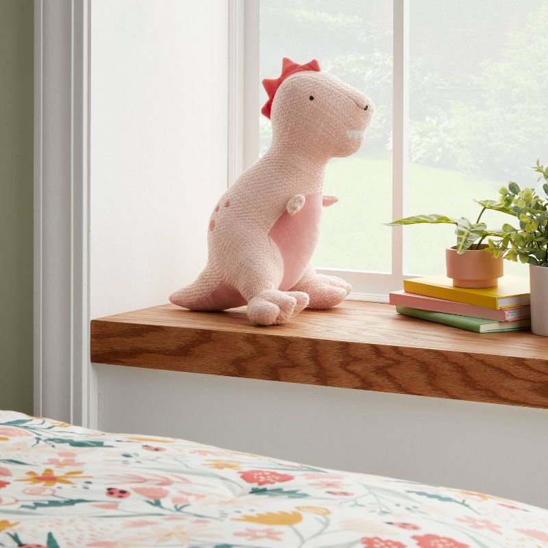 Dinosaur Figural Kids&#39; Pillow Pink - Pillowfort&#8482;, 3 of 5