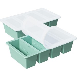 Silicone Freezer Tray for Sauce & Broth, Freeze Souped Portion Cubes for Easy Soup Storage - 1 of 4
