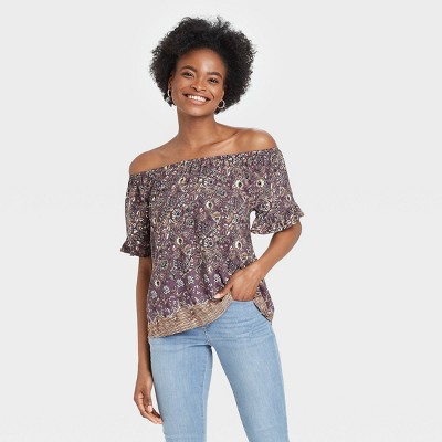 black off the shoulder top target