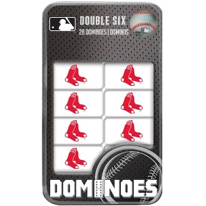 MasterPieces Officially Licensed MLB Boston Red Sox 28 Piece Dominoes Game for Adults - 1 of 4