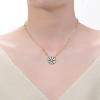Guili Round Bezel Set Solitaire Necklace Featuring a Dazzling Clear CZ Stone, Designed to Add Elegance, Shine, and a Timeless Charm to Any Look - 3 of 3