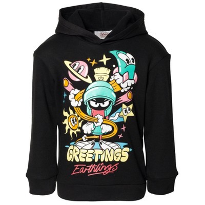 WARNER BROS Looney Tunes Marvin the Martian Bugs Bunny Fleece Pullover Hoodie Toddler to Big Kid