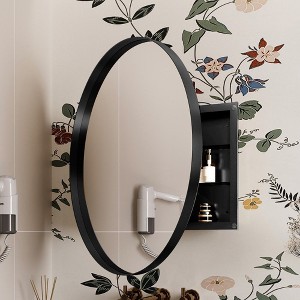 NicBex Wall Mounted Bathroom Storage Cabinet,Medicine Cabinet with Mirror and Adjustable Shelves for Bathroom - 1 of 4