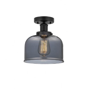 Bell - 1 Light Semi-Flush Mount In Industrial Style-8.25 Inches Tall and 6.5 Inches Wide - 1 of 1