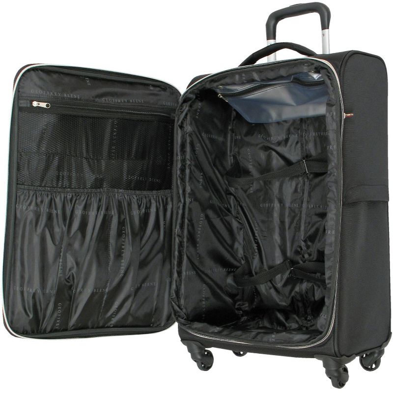 Geoffrey Beene Ultra Light-Weight Midnight Collection 3 Pc Luggage Set, Black, 5 of 9