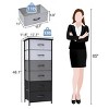 Crestlive Products Vertical Dresser for Bedroom Storage Tower with Sturdy Steel Frame Wood Top Easy Pull Fabric Bins - 3 of 4