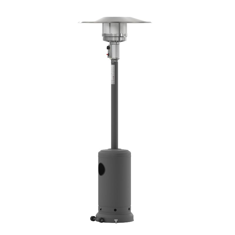 Emma and Oliver Outdoor Patio Heater - 7.5 Feet Round Steel Patio Heater - 40,000 BTU's, 1 of 12