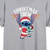 Women's - Lilo and Stitch - Christmas Crew Oversized Graphic T-Shirt - 2 of 4
