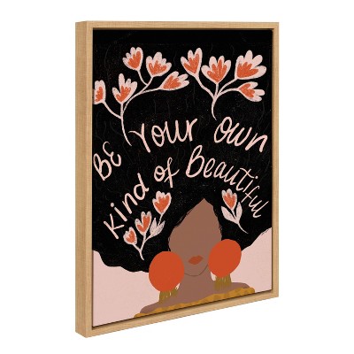 Be Your Own Kind of Beautiful Motivational Canvas Print