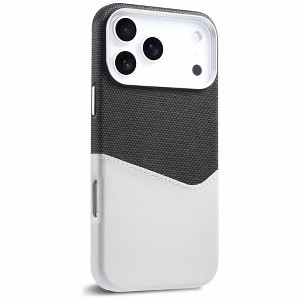 HTUTWOO Wallet Case for iPhone 17, Compatible with MagSafe, Leather & Fabric Hybrid Protective Cover with Card Slot for iPhone 17 - 1 of 4