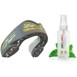 SafeJawz NITRO Triple Layer Shock Cage Sports Mouth Guard with Case and Disinfectant Spray Bundle Kit for Basketball, Football, MMA, Hockey, Wrestling - 1 of 4