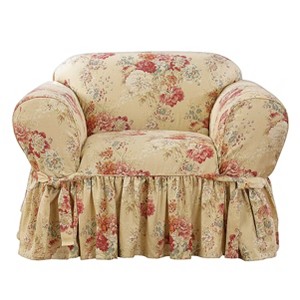 Ballad Bouquet Chair Slipcover Blush - Sure Fit