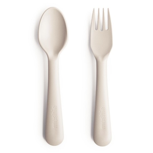 Mushie Dinnerware Fork and Spoon Set - image 1 of 4