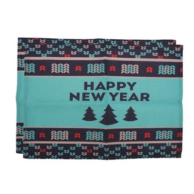 Unique Bargains Christmas Place Mats Linen 13"x17.7" 2Pcs