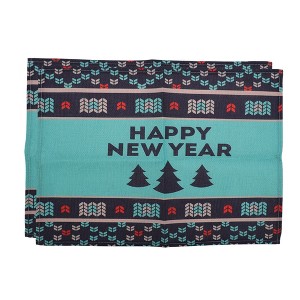 Unique Bargains Christmas Place Mats Linen 13"x17.7" 2Pcs - 1 of 4