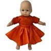 Doll Clothes Superstore Orange Party Dress Fits 14-15 Inch Baby Dolls - 2 of 4