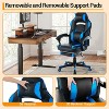 Ergonomic Gaming Chair, High-Back PU Computer Chair, Retractable Footrest, Height Adjustable, Adjustable Lumbar & Headrest, Swivel Office Chair - 3 of 4