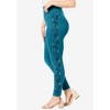 Roaman's Women's Plus Size Side Embellished Legging - 4 of 4